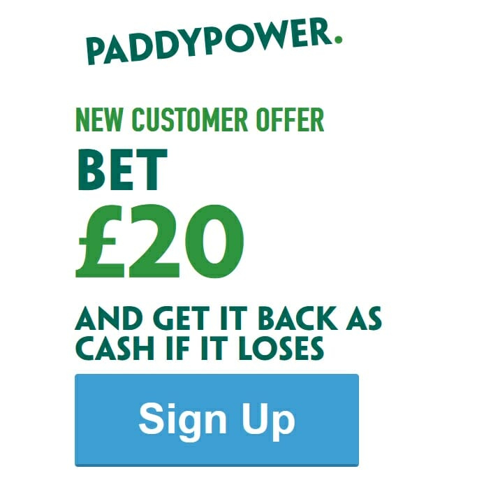 Paddy Power Welcome Offer Screenshot