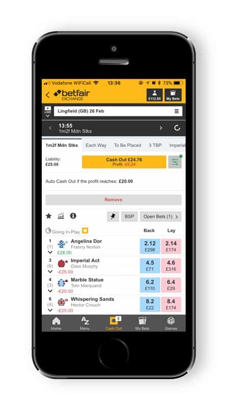 which betting apps let you cash out